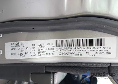 2016 Jeep Cherokee Sport z USA, uszkodzony, nr VIN 1C4PJLAB5GW346744